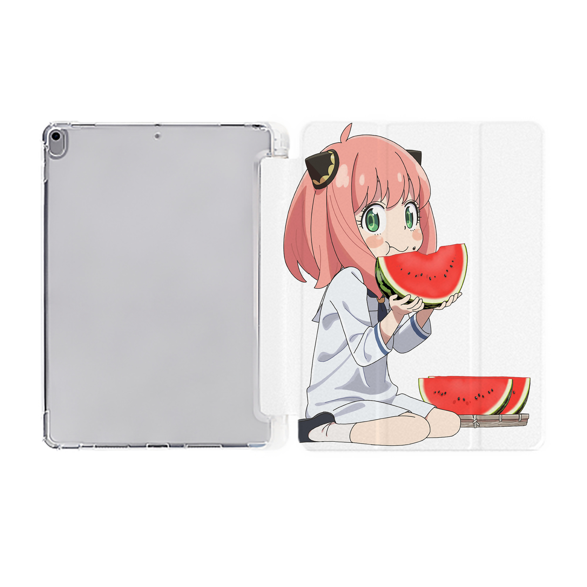 （画像用） SPY×FAMILY间谍家家酒 IPad ケース ペン収納付き 三つ折りスタンド PUレザー×シリコン 対応機種9.5/10.5/10.9インチ